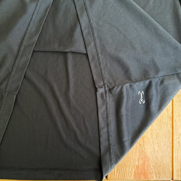 Izod Pro Series Golf Shirt Size L Black Blue Vented - Picture 7 of 9